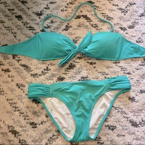 Victoria’s Secret Teal Twist Top Bikini